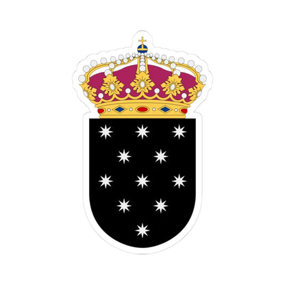 Rymdstyrelsen vapen (Sweden) (Coat of Arms) STICKER Vinyl Kiss-Cut Decal 3 Inch White - The Sticker Space