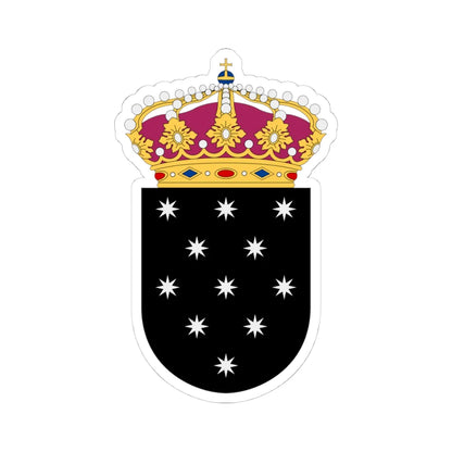 Rymdstyrelsen vapen (Sweden) (Coat of Arms) STICKER Vinyl Kiss-Cut Decal 4 Inch White - The Sticker Space