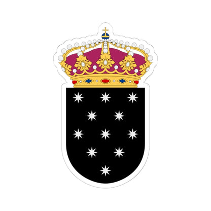 Rymdstyrelsen vapen (Sweden) (Coat of Arms) STICKER Vinyl Kiss-Cut Decal 6 Inch White - The Sticker Space