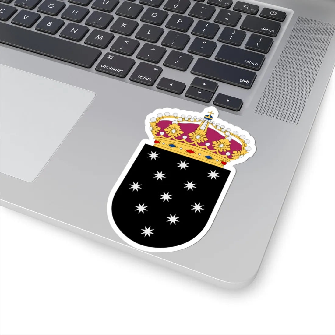 Rymdstyrelsen vapen (Sweden) (Coat of Arms) STICKER Vinyl Kiss-Cut Decal - The Sticker Space