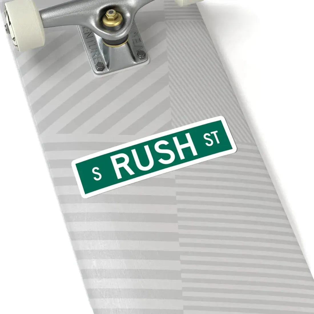 S Rush St Chicago (Illinois) (Road Sign) STICKER Vinyl Kiss-Cut Decal - The Sticker Space