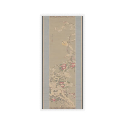 Sō Shiseki - Bird among Camellias in Snow - mid-18th century v1 - STICKER Vinyl Kiss-Cut Decal