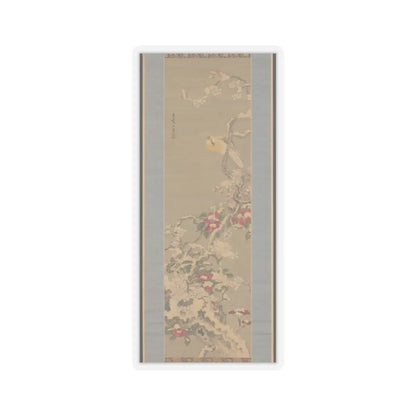 Sō Shiseki - Bird among Camellias in Snow - mid-18th century v1 - STICKER Vinyl Kiss-Cut Decal