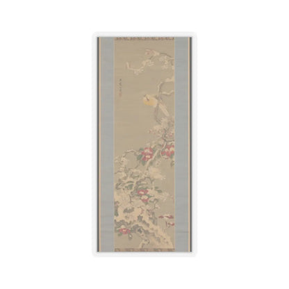 Sō Shiseki - Bird among Camellias in Snow - mid-18th century v1 - STICKER Vinyl Kiss-Cut Decal