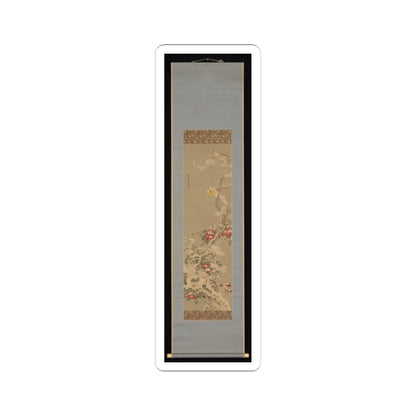 Sō Shiseki - Bird among Camellias in Snow - mid-18th century v2 - STICKER Vinyl Kiss-Cut Decal