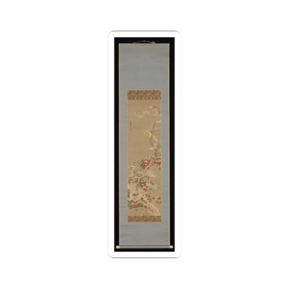 Sō Shiseki - Bird among Camellias in Snow - mid-18th century v2 - STICKER Vinyl Kiss-Cut Decal
