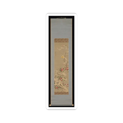 Sō Shiseki - Bird among Camellias in Snow - mid-18th century v2 - STICKER Vinyl Kiss-Cut Decal