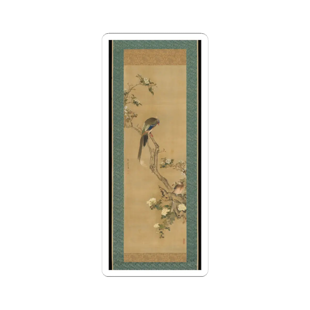 Sō Shiseki - Birds and Flowers - 18th century v1 - STICKER Vinyl Kiss-Cut Decal