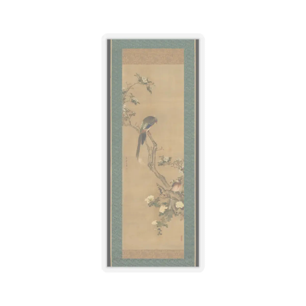 Sō Shiseki - Birds and Flowers - 18th century v1 - STICKER Vinyl Kiss-Cut Decal