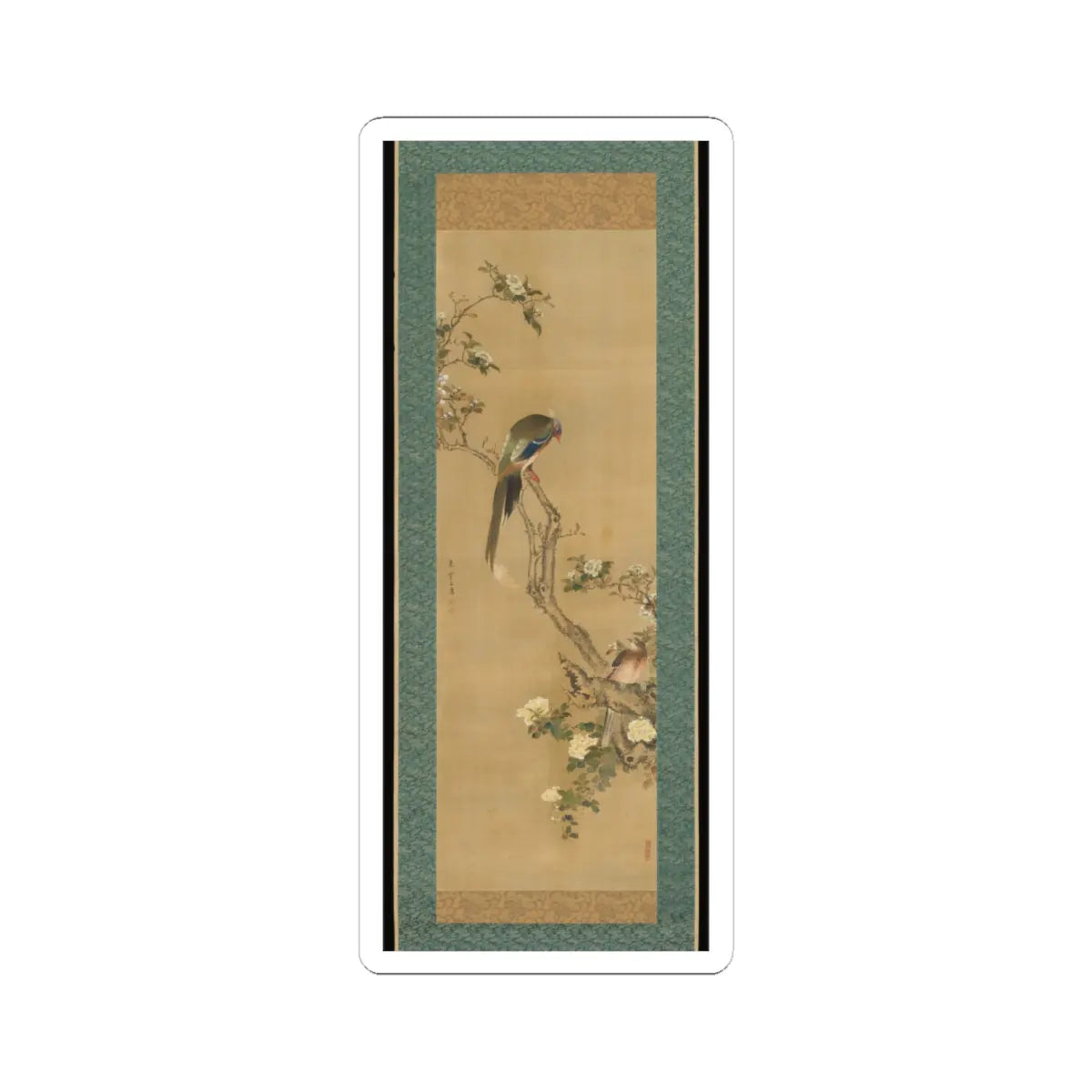 Sō Shiseki - Birds and Flowers - 18th century v1 - STICKER Vinyl Kiss-Cut Decal