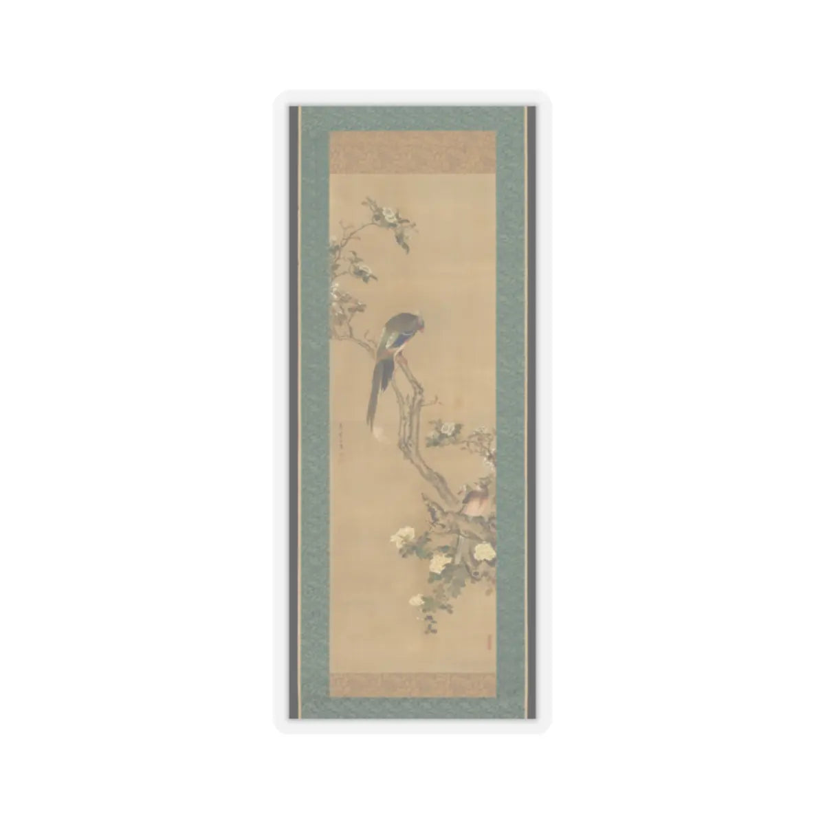 Sō Shiseki - Birds and Flowers - 18th century v1 - STICKER Vinyl Kiss-Cut Decal