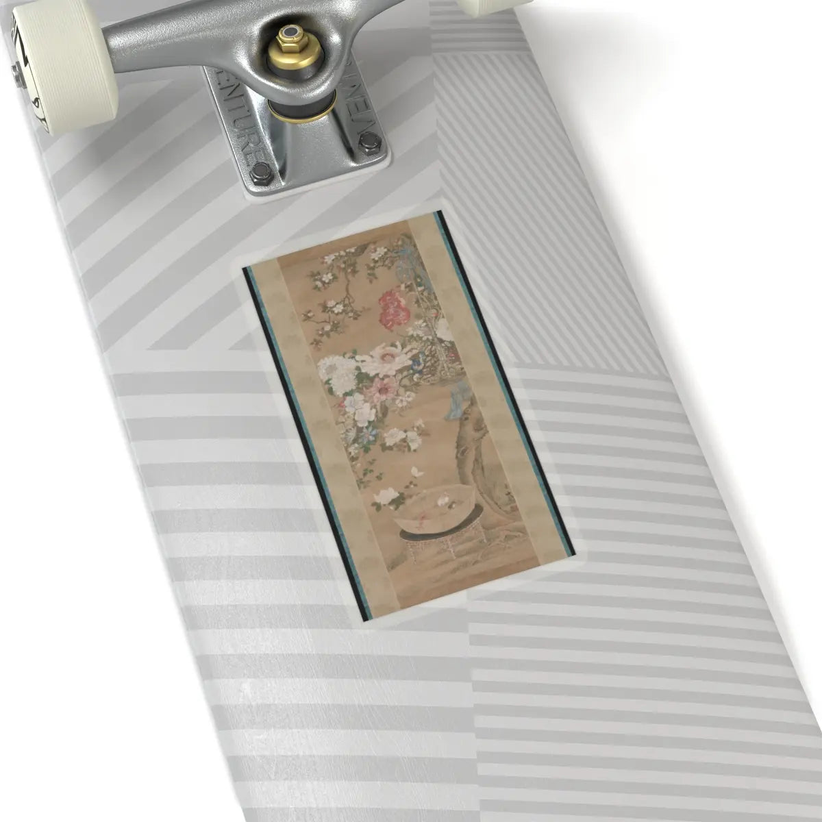 Sō Shizan - Flowers and Goldfish - 18th century v1 - STICKER Vinyl Kiss-Cut Decal