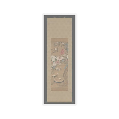 Sō Shizan - Flowers and Goldfish - 18th century v2 - STICKER Vinyl Kiss-Cut Decal