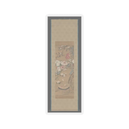 Sō Shizan - Flowers and Goldfish - 18th century v2 - STICKER Vinyl Kiss-Cut Decal