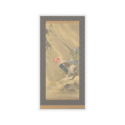 Sō Shizan - Rooster in a Storm - 1783 - STICKER Vinyl Kiss-Cut Decal