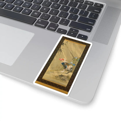 Sō Shizan - Rooster in a Storm - 1783 - STICKER Vinyl Kiss-Cut Decal