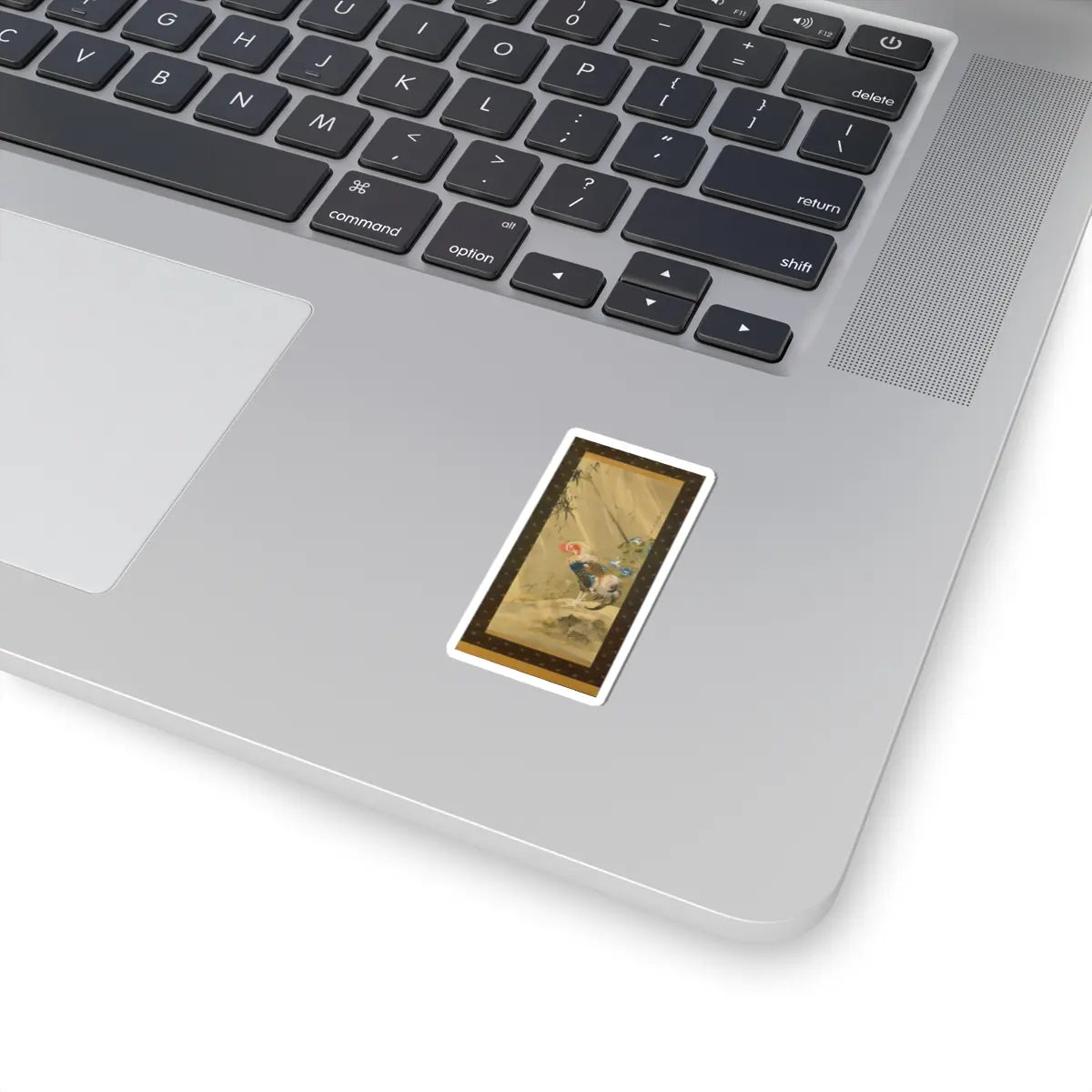 Sō Shizan - Rooster in a Storm - 1783 - STICKER Vinyl Kiss-Cut Decal