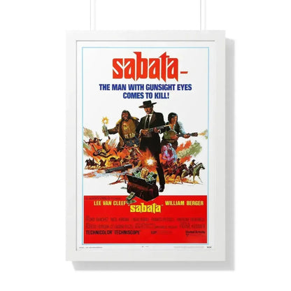 SABATA 1969 - Framed Movie Poster 20" x 30" White - The Sticker Space