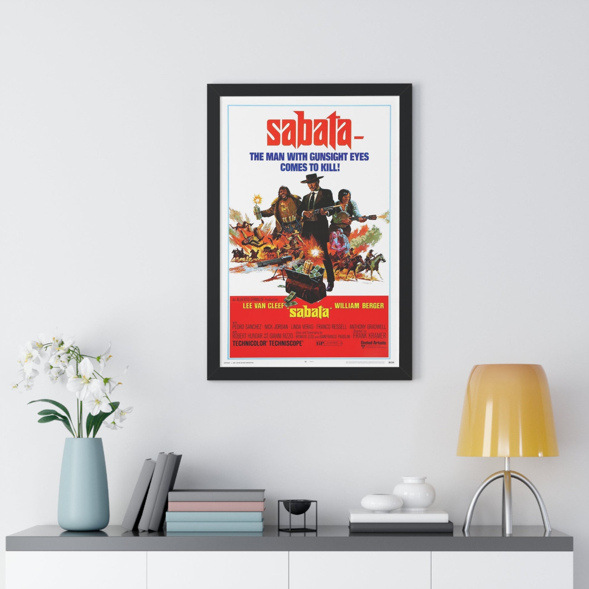 SABATA 1969 - Framed Movie Poster-The Sticker Space