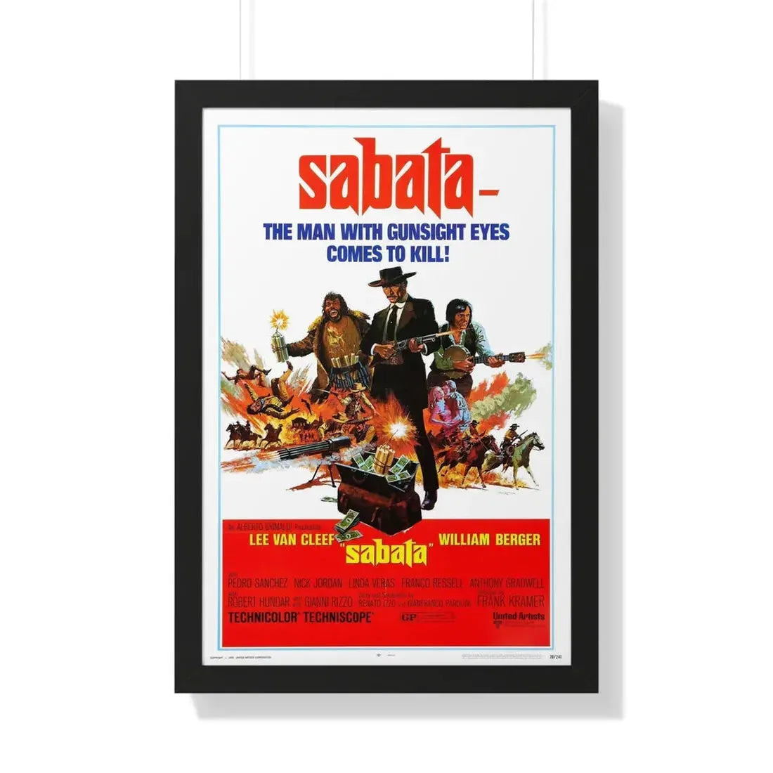 SABATA 1969 - Framed Movie Poster - The Sticker Space