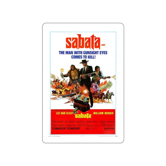 SABATA 1969 Movie Poster STICKER Vinyl Die-Cut Decal 2 Inch - The Sticker Space