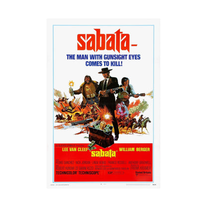 SABATA 1969 - Paper Movie Poster-The Sticker Space