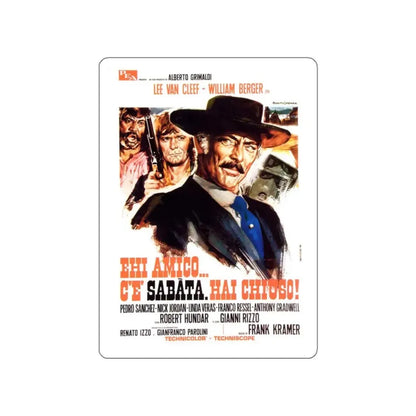 SABATA (ITALIAN) 1969 Movie Poster STICKER Vinyl Die-Cut Decal 6 Inch - The Sticker Space