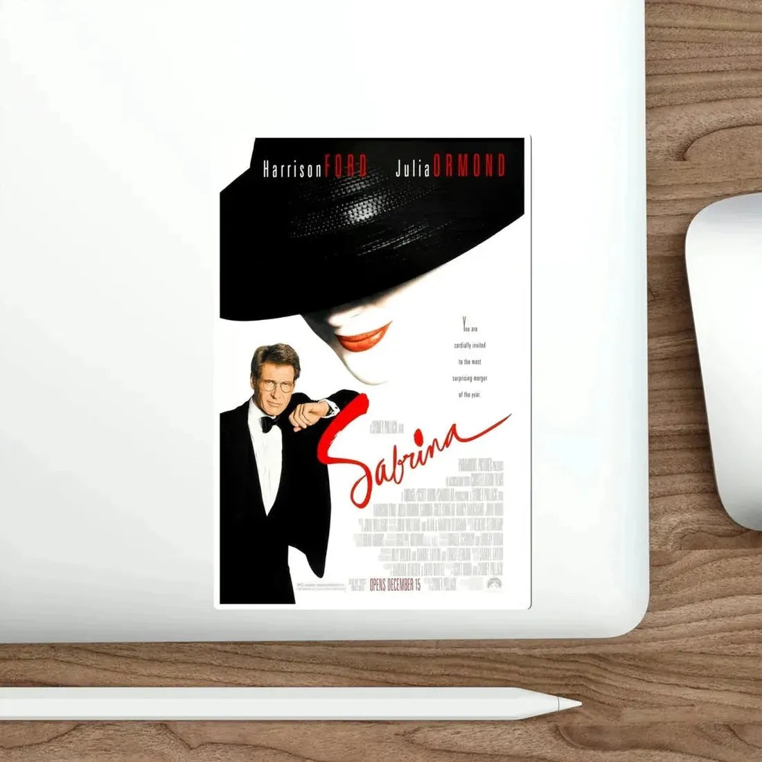 Sabrina 1995 Movie Poster STICKER Vinyl Die-Cut Decal - The Sticker Space