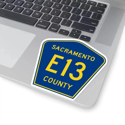 Sacramento County E13 (California) (Road Sign) STICKER Vinyl Kiss-Cut Decal - The Sticker Space