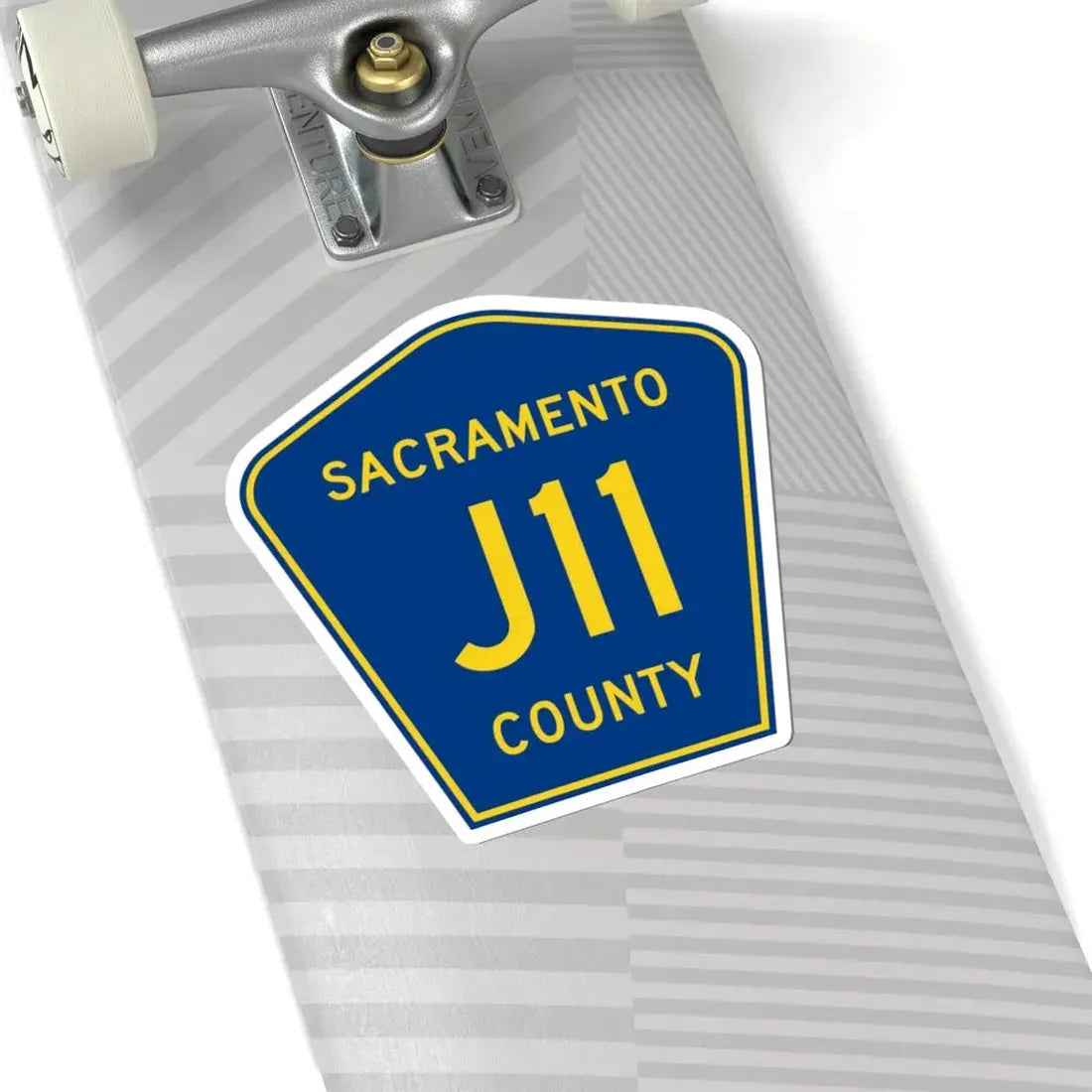 Sacramento County J11 (California) (Road Sign) STICKER Vinyl Kiss-Cut Decal - The Sticker Space
