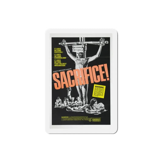 Sacrifice! 1973 Movie Poster Refrigerator Magnet 2 Inch - The Sticker Space
