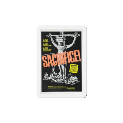Sacrifice! 1973 Movie Poster Refrigerator Magnet 6 Inch - The Sticker Space