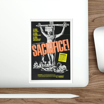 Sacrifice! 1973 Movie Poster STICKER Vinyl Die-Cut Decal-The Sticker Space