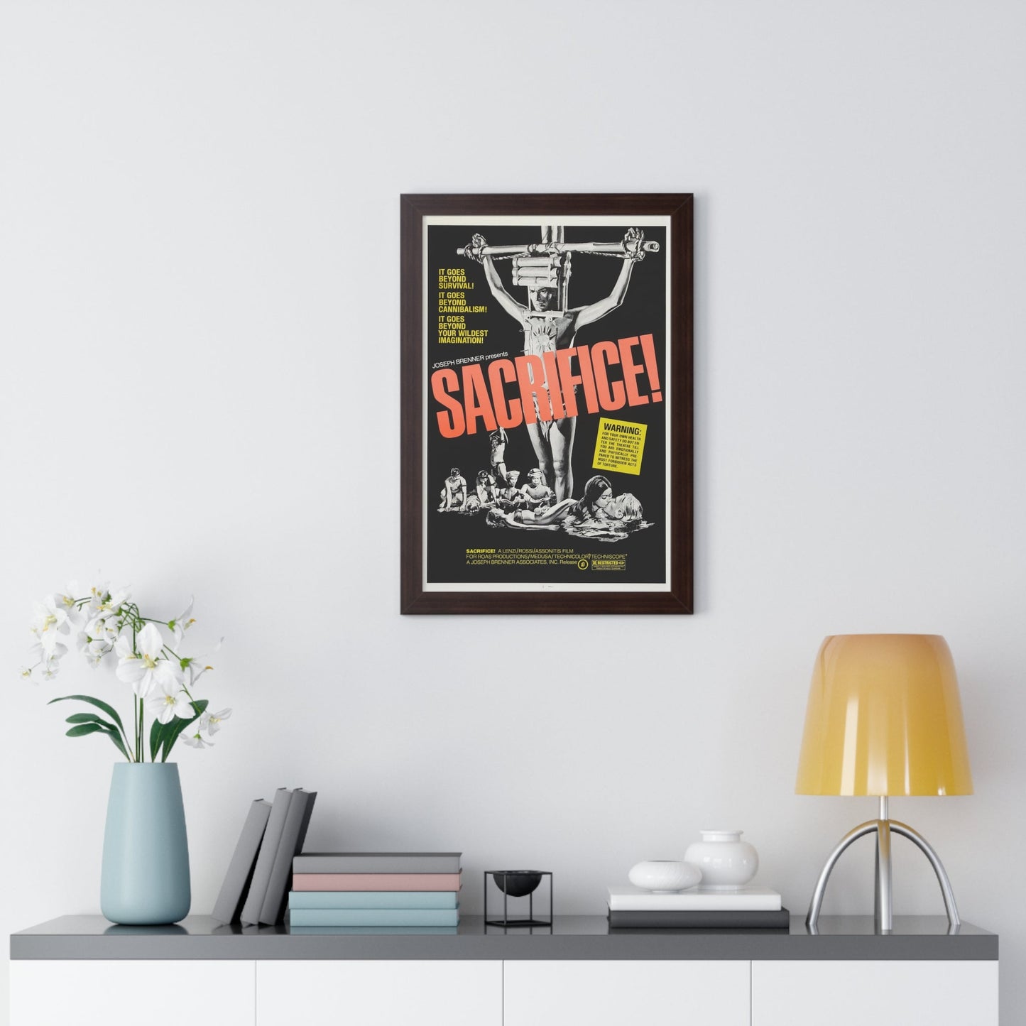 SACRIFICE! (MAN FROM DEEP RIVER) 1972 - Framed Movie Poster-The Sticker Space