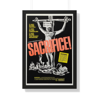 SACRIFICE! (MAN FROM DEEP RIVER) 1972 - Framed Movie Poster-20" x 30"-The Sticker Space