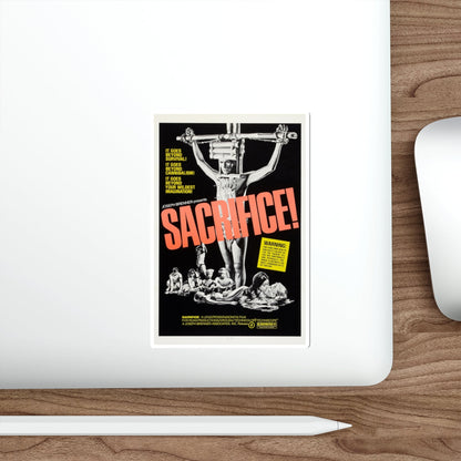 SACRIFICE! (MAN FROM DEEP RIVER) 1972 Movie Poster STICKER Vinyl Die-Cut Decal-The Sticker Space