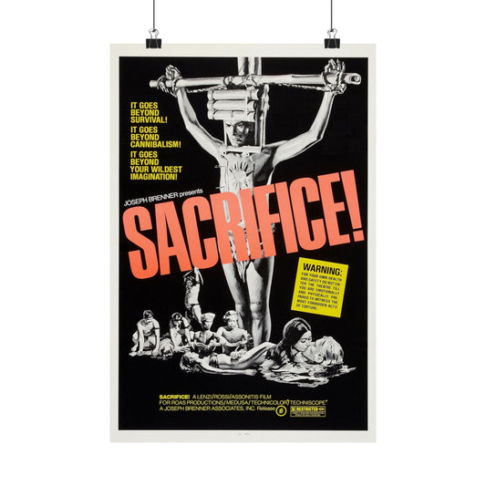 SACRIFICE! (MAN FROM DEEP RIVER) 1972 - Paper Movie Poster-12″ x 18″-The Sticker Space