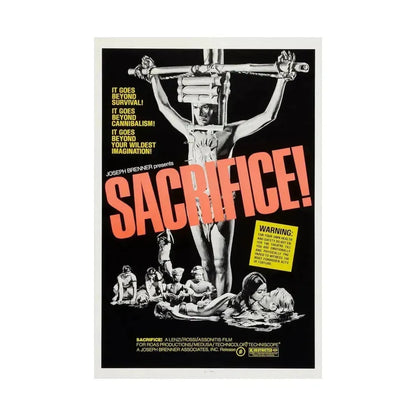 SACRIFICE! (MAN FROM DEEP RIVER) 1972 - Paper Movie Poster - The Sticker Space