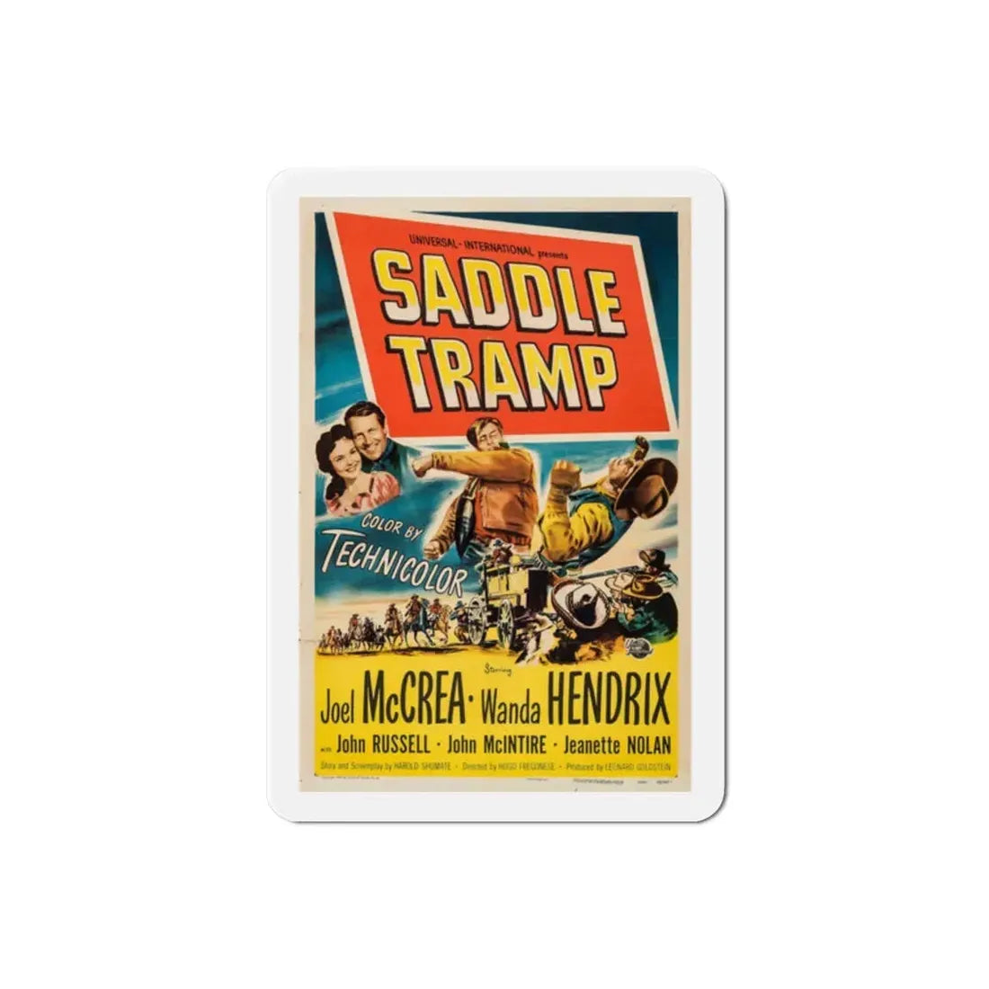 Saddle Tramp 1950 Movie Poster Refrigerator Magnet 2 Inch - The Sticker Space