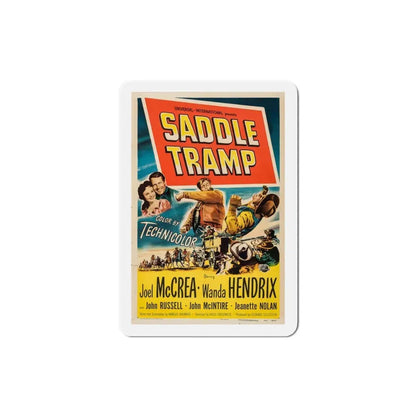 Saddle Tramp 1950 Movie Poster Refrigerator Magnet 4 Inch - The Sticker Space