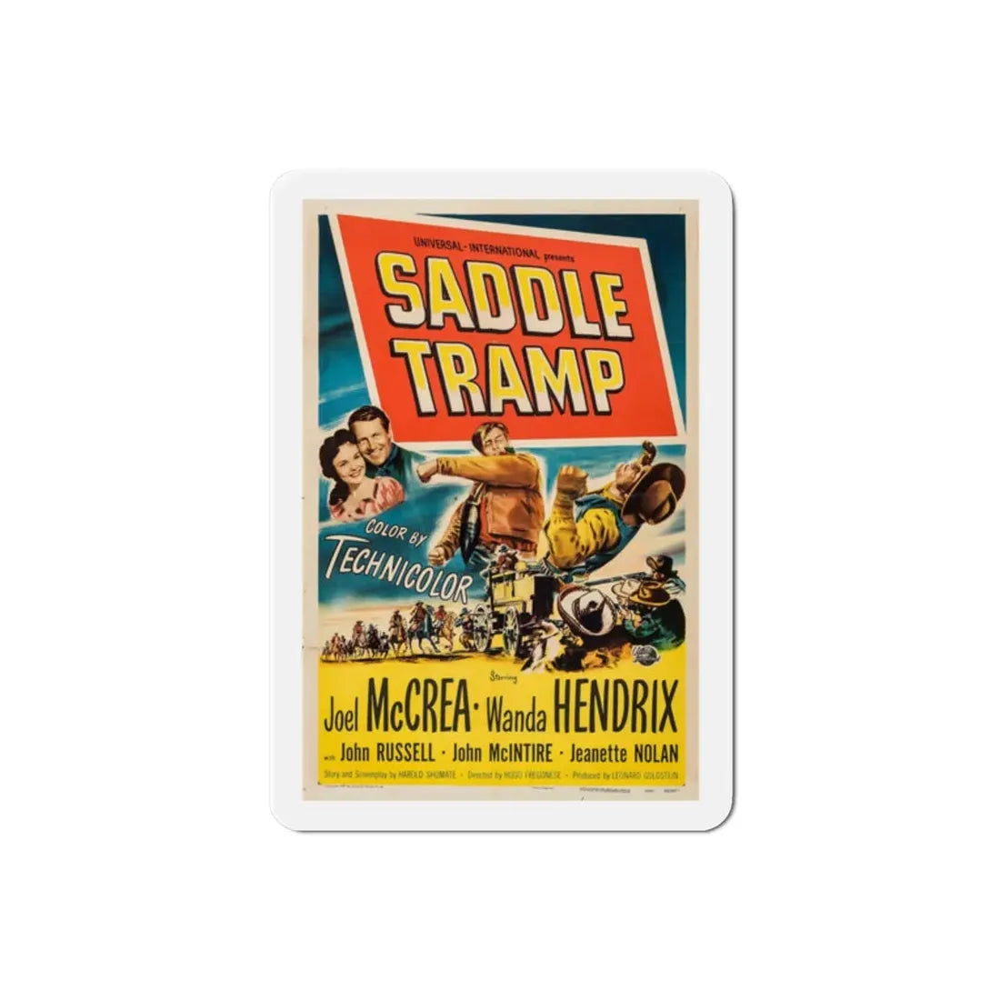 Saddle Tramp 1950 Movie Poster Refrigerator Magnet - The Sticker Space