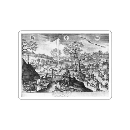 SADELER, Jan I - Winter (Artwork) STICKER Vinyl Die-Cut Decal White Die-Cut 4 Inch - The Sticker Space