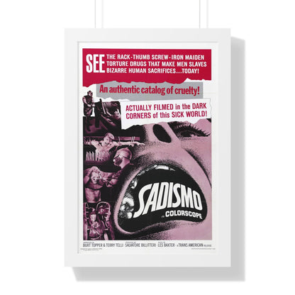 SADISMO 1967 - Framed Movie Poster-16″ x 24″-The Sticker Space