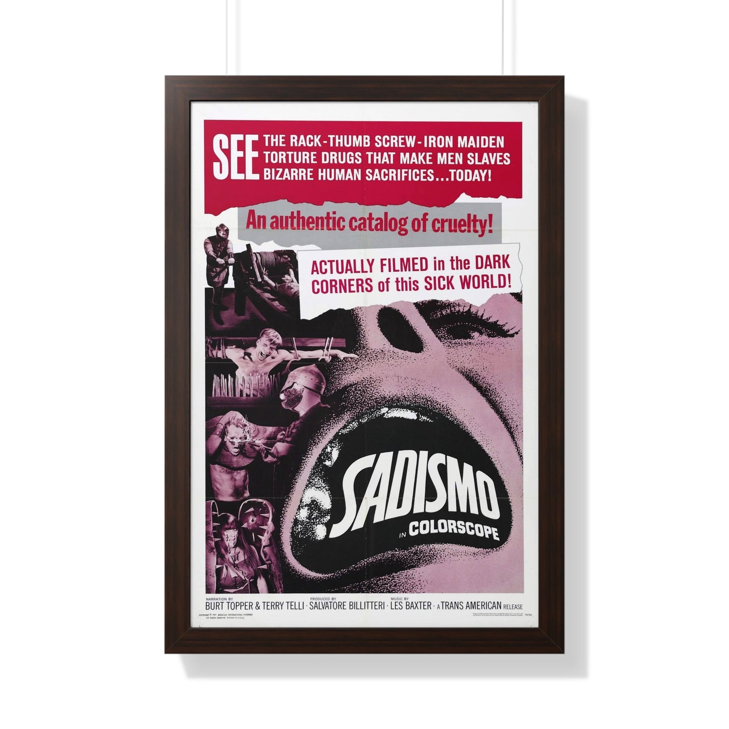 SADISMO 1967 - Framed Movie Poster-20" x 30"-The Sticker Space