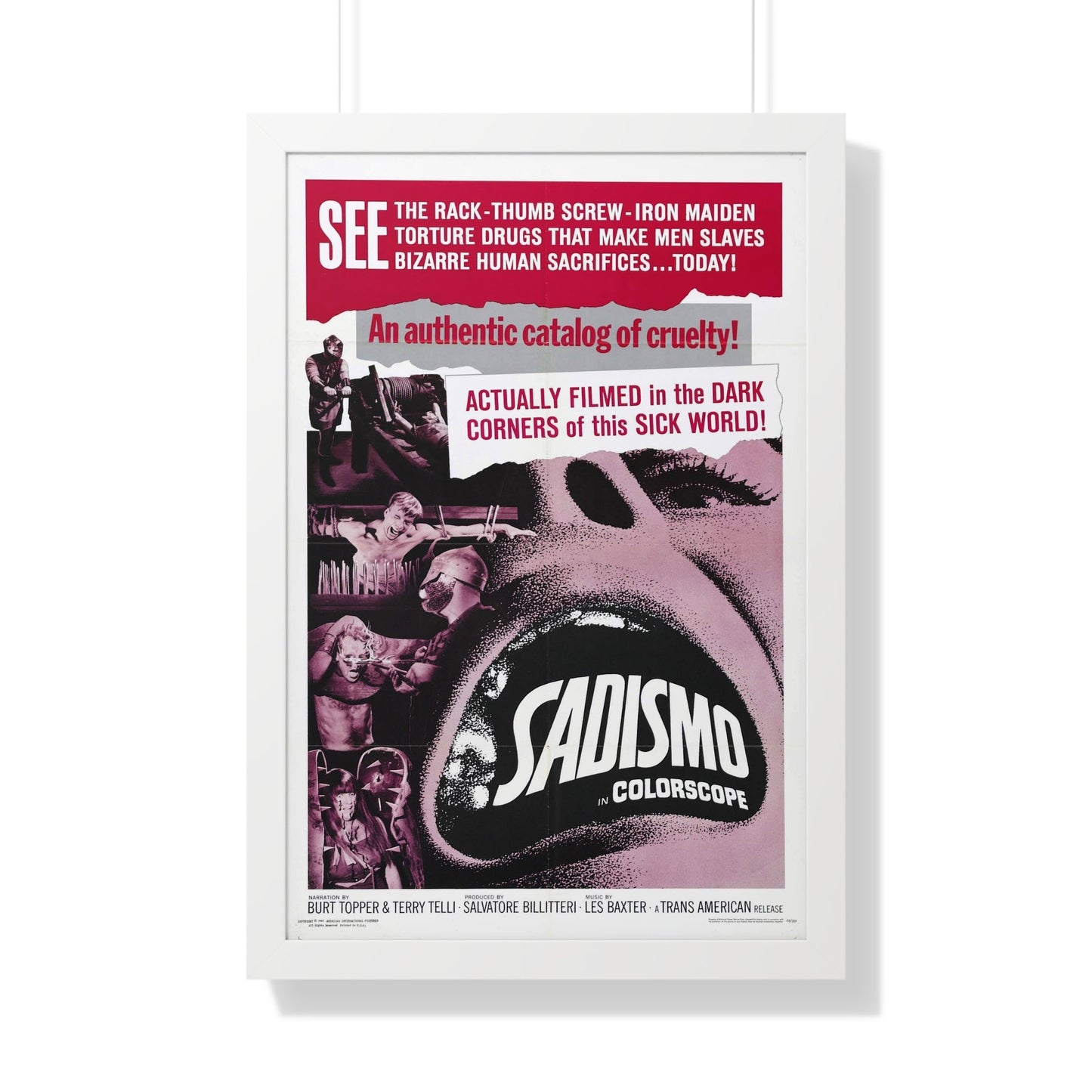 SADISMO 1967 - Framed Movie Poster-20" x 30"-The Sticker Space