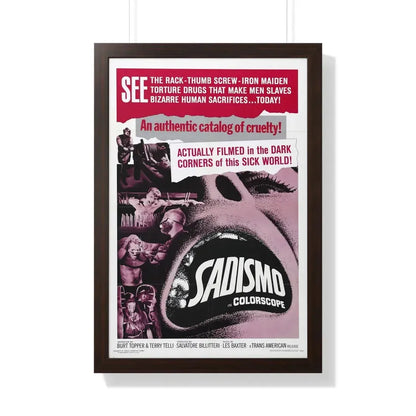 SADISMO 1967 - Framed Movie Poster - The Sticker Space