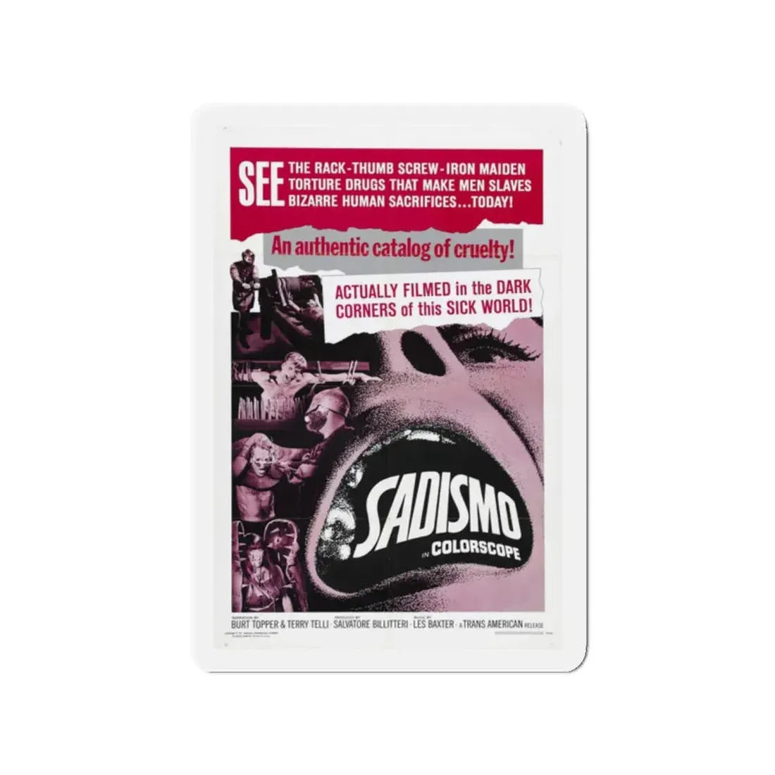 SADISMO 1967 Movie Poster - Refrigerator Magnet - The Sticker Space