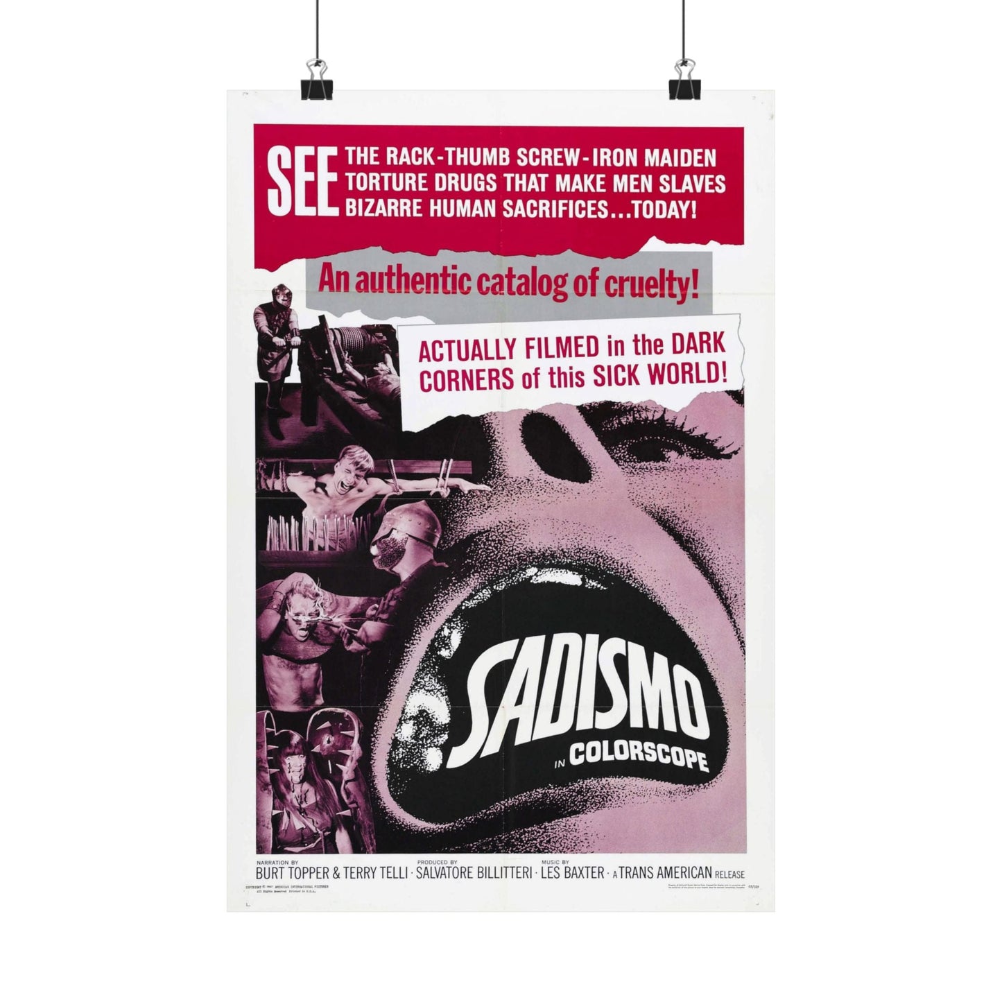 SADISMO 1967 - Paper Movie Poster-12″ x 18″-The Sticker Space