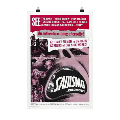 SADISMO 1967 - Paper Movie Poster 12″ x 18″ Matte - The Sticker Space