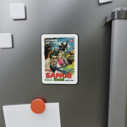 Safari 1956 v2 Movie Poster Die-Cut Magnet-The Sticker Space